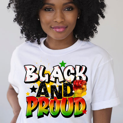 Black and Proud Juneteenth T-Shirt
